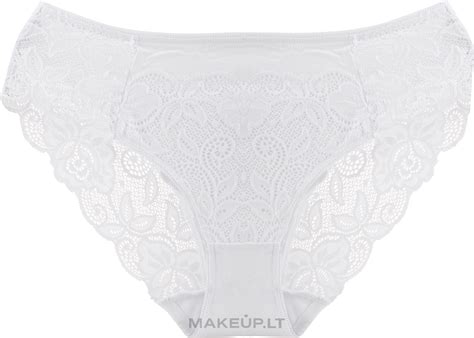 Moraj Nėriniuotos Figi kelnaitės bikini 1 vnt baltos Makeup lt