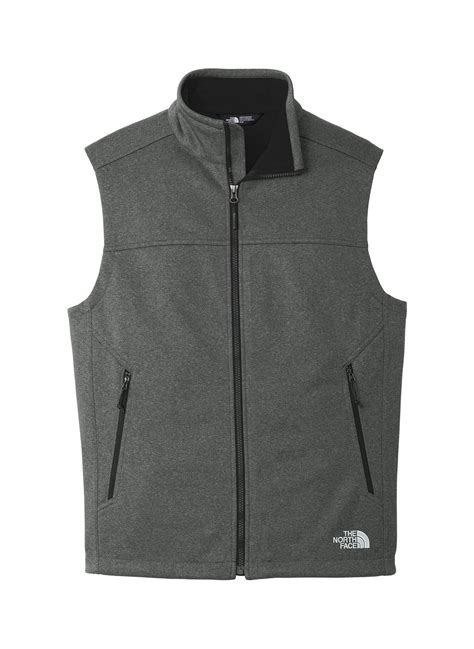 The North Face Mens Tnf Dark Grey Heather Ridgewall Soft Shell Vest