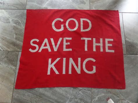 Antique God Save The King Flag