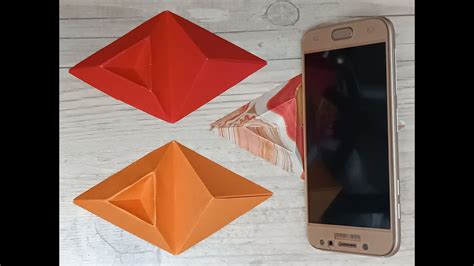 How To Make A Diy Paper Mobile Stand Step By Step Tutorial📱💥 Origami Phone Stand 🤩 Easy Paper