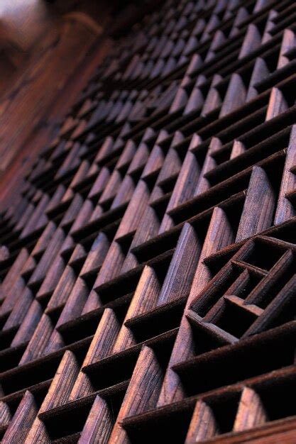 Premium Photo | Close-up of handmade wooden pattern