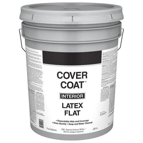 Valspar 0440000008 Latex Wall Paint Flat Antique White 5 Gal Pail