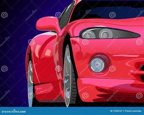 Vetor Vermelho Do Carro Desportivo Ilustração do Vetor Ilustração de