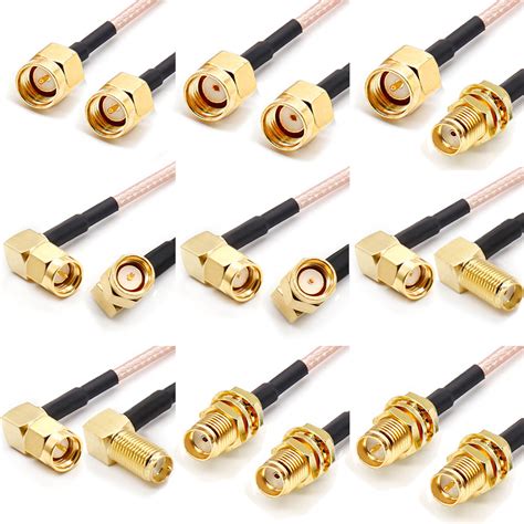 Sma Male Pcb Mount Rf Coaxial Connector Sma Micro Strip Bulkhead Rf