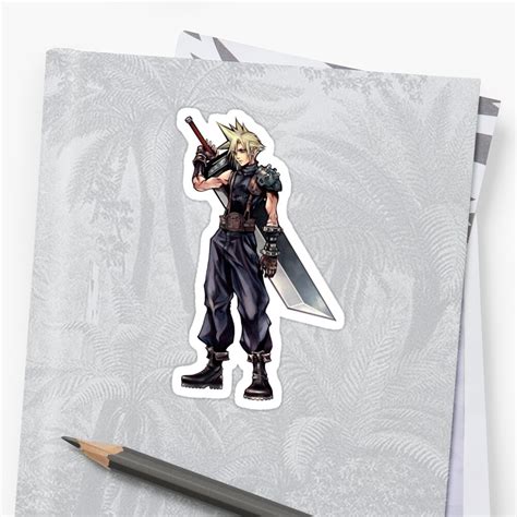 Cloud Strife Sticker By Mainallrounder Redbubble