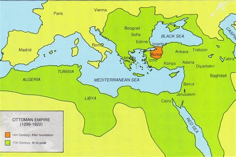 Mapa Del Imperio Otomano