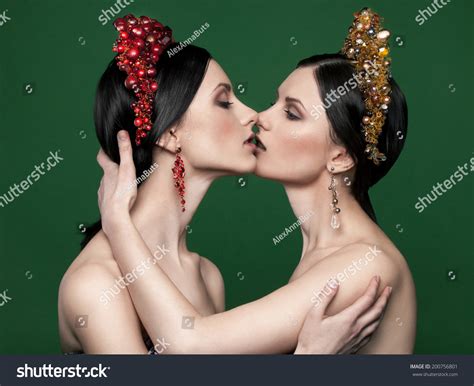 Twins Kissing Images Stock Photos Vectors Shutterstock