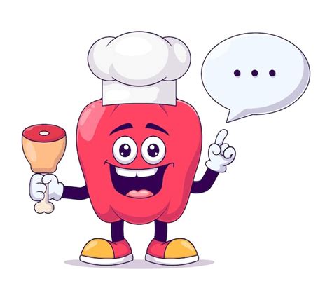 Premium Vector Red Bell Pepper Cartoon Mascot Character