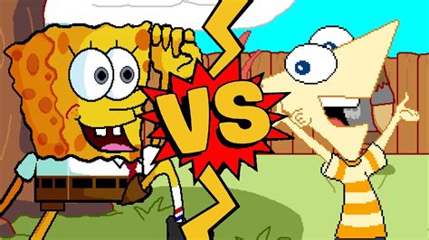 M U G E N Battles SpongeBob Vs Phineas Flynn SpongeBob SquarePants