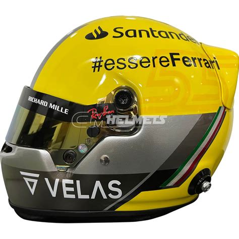 CARLOS SAINZ 2022 MONZA GP F1 REPLICA HELMET FULL SIZE | CM Helmets