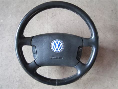 VOLANT CUIR AIRBAG Volant Multifonction VW Golf 4 Passat 3B 3BG EUR 219