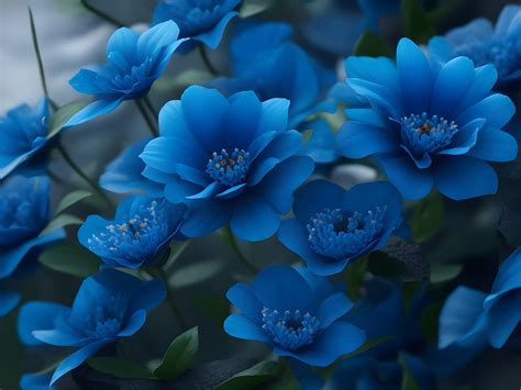 The Dark Blue Flowers by R-ARTS01 on DeviantArt