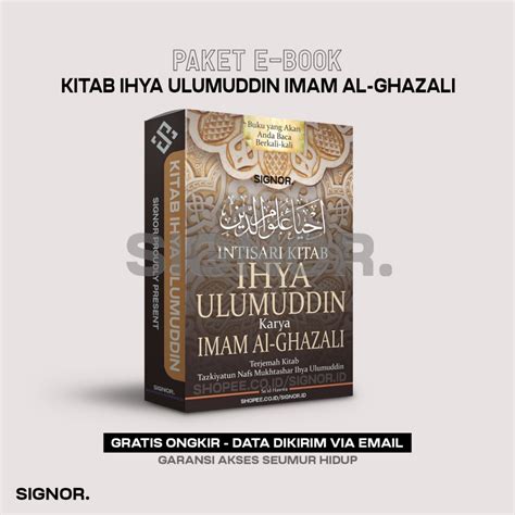 Jual [p6014] Kitab Ihya Ulumuddin Imam Al Ghazali Jilid 1 9 Lengkap Penyucian Jiwa Dan