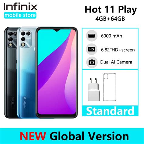 Infinix Smartphone Hot Play Version Globale Cran Hd Pouces