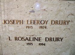 Joseph Leeroy Drury M Morial Find A Grave