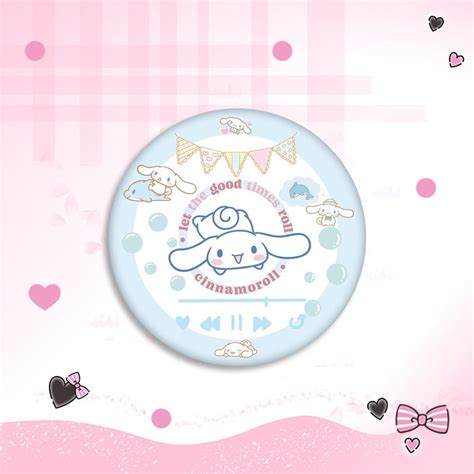 Sanrio Cartoon Badge Kuromi Melody Cinnamoroll Pochacco Hello Kitty Creative And Cute Brooch