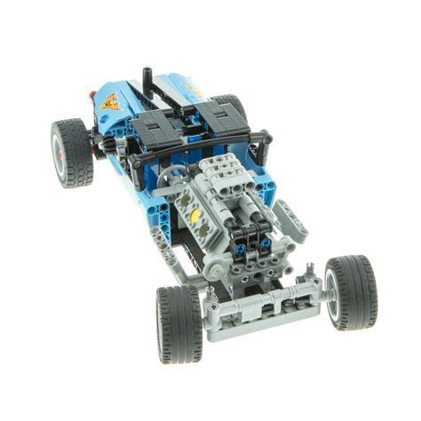 x Lego Technic Set Auto Hot Rod Renn Wagen blau unvollständig