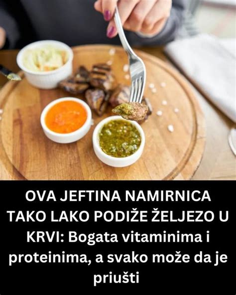 OVA JEFTINA NAMIRNICA TAKO LAKO PODIŽE ŽELJEZO U KRVI Bogata