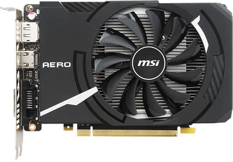 VGA MSI Geforce GTX 1050 TI Aero ITX 4G Ocv1 4GB Gddr5 Pci E Retail