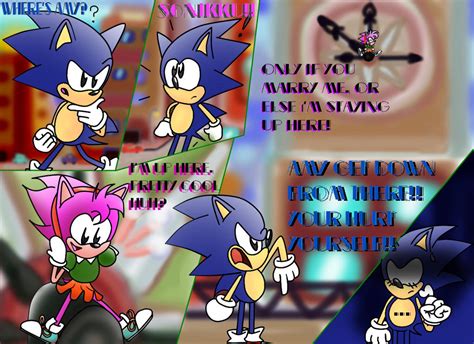 Sonic and Amy Comic test by ClassicSonicSatAm on DeviantArt