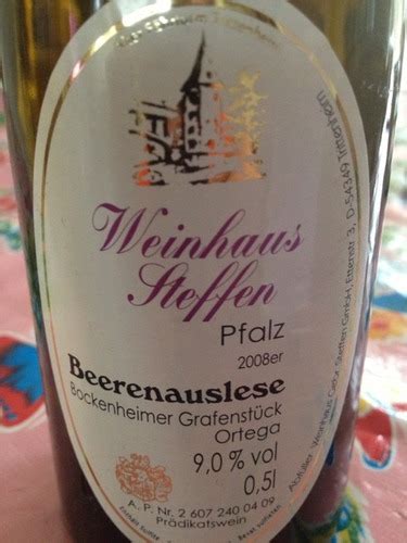 Weinhaus Gebruder Steffen Bockenheimer Grafenst Ck Ortega Beerenauslese