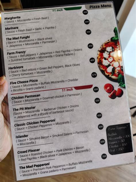 Menu At THE MAD PEPPERONI Navi Mumbai