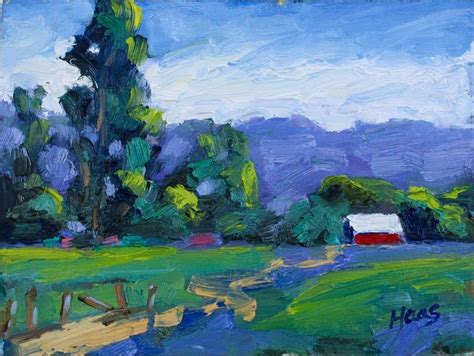 Plein Air Landscape Original Oil Painting Impressionist Artwork Fine