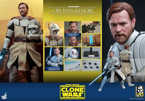 Hot Toys Star Wars The Clone Wars Th Scale Obi Wan Kenobi Figures
