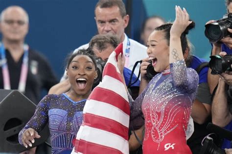 Simone Biles Wins Second Olympic All Around Gymnastics Title Daily Times