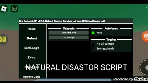 New Script Natural Disaster Arceus X Fluxus Delta YouTube