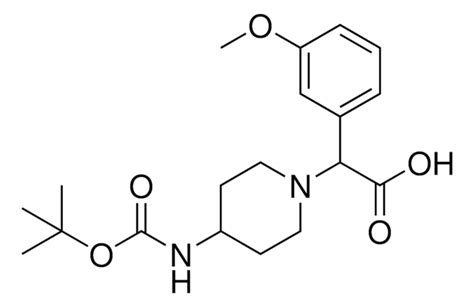 {4 [ Tert Butoxycarbonyl Amino] 1 Piperidinyl} 3 Methoxyphenyl Acetic Acid Aldrichcpr Sigma