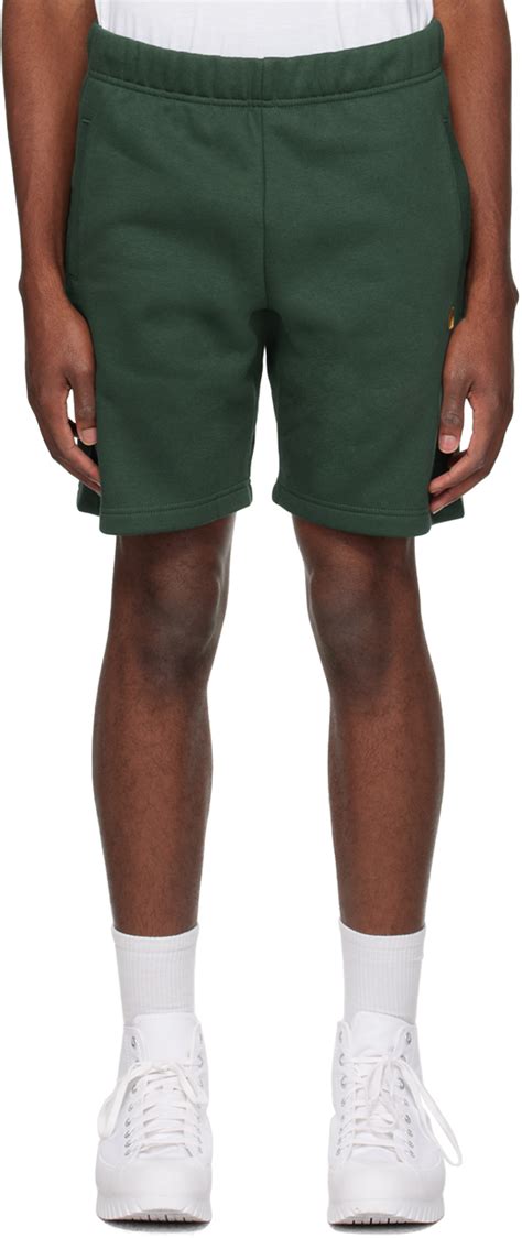 Carhartt Work In Progress Green Chase Shorts Carhartt Wip