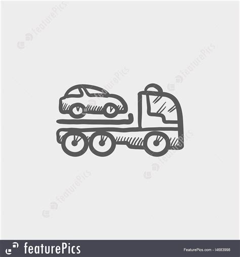 Tow Truck Sketch at PaintingValley.com | Explore collection of Tow ...