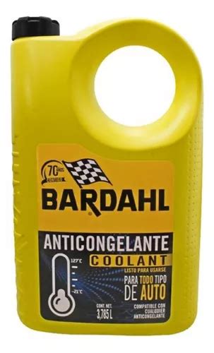 Garrafa Anticongelante Bardahl Coolant Listo Para Usar L Color Verde