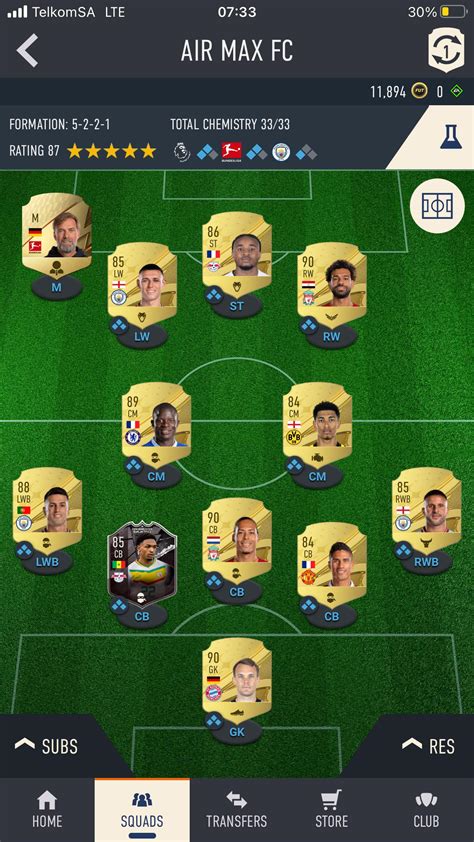 Rate My Squad R Fut