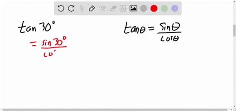 ⏩SOLVED:Give the exact value of each expression. tan30^∘ | Numerade 