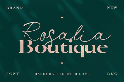 Rosalia Boutique Is A Font Duo Combining An Elegant And Feminine