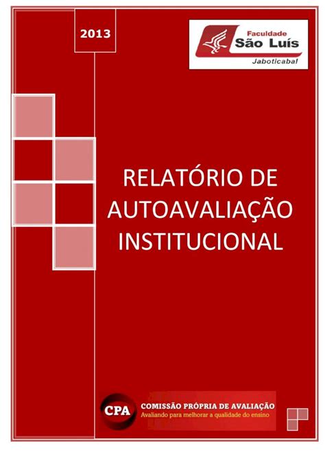 Pdf Relat Rio De Autoavalia O Institucional Profissional Tica E