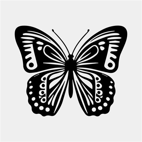 Big Butterfly Symbol Icon Simple Illustration Of Big Butterfly Vector