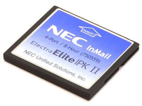 Nec Electra Elite Ipk Ii 4 Port 8 Hour Inmail Compactflash