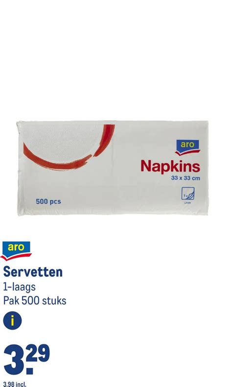 Servetten Aanbieding Bij Makro