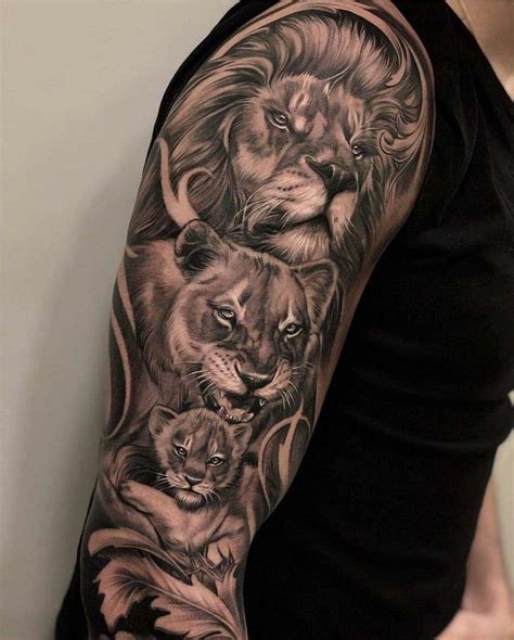 Lista Foto Tatuaje De Familia De Leones Alta Definici N Completa