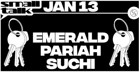 Small Talk With Pariah SUCHI Emerald At Corsica Studios London