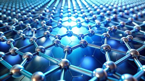 Graphene Molecular Grid Graphene Atomic Structure Concept Hexagonal