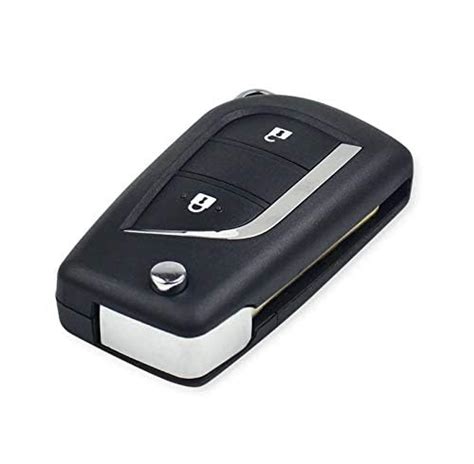 Replacement 2 Buttons Flip Folding Remote Key Shell Case For Toyota