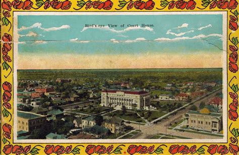 Wichita Falls Postcard | Birds eye view, Postcard, Birds eye