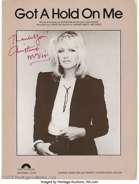 Christine Mcvie Signed Sheet Music This Lot Features The Sheet Lot