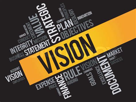 Vision word cloud | Stock vector | Colourbox