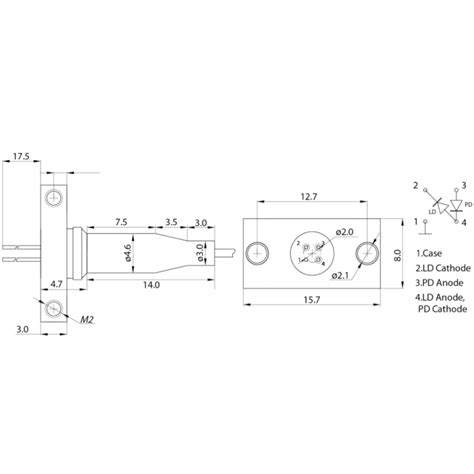 1510nm Pulsed 45mW DFB Laser Coaxial Package From LasersCom