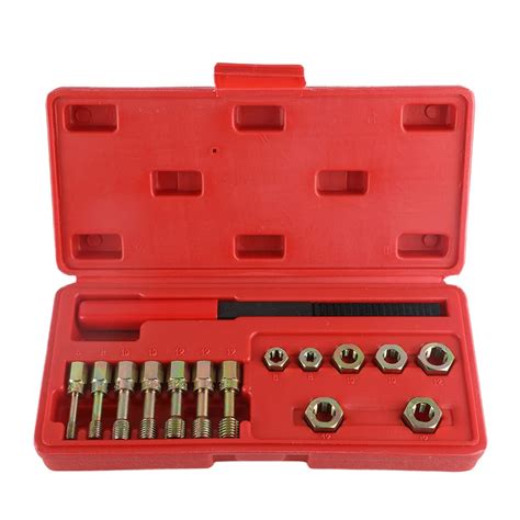 CMTOOL Metric Thread Chaser Set 15PCS Thread Cleaning Tool Restorer Kit